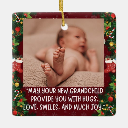 Eerste kleinkind keramisch ornament (Voorkant)