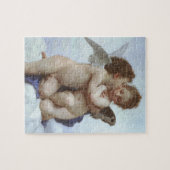 Eerste Kus door Bouguereau, Antieke Victoriaanse E Legpuzzel (Horizontaal)