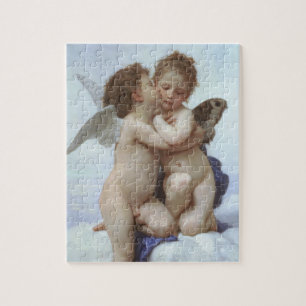 Eerste Kus door Bouguereau, Antieke Victoriaanse E Legpuzzel