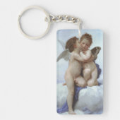 Eerste kus door Bouguereau, Oude victoriaanse enge Sleutelhanger (Voorkant)