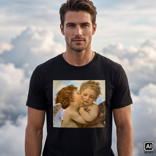 Eerste Kus (engel detail) door Bouguereau T-shirt