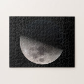 Eerste kwart maanfase legpuzzel (Horizontaal)