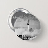 Eerste lancering van de Raket, Kaap Canaveral, "Bu Ronde Button 5,7 Cm (Voorkant /achterkant)