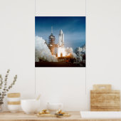Eerste lancering van Space Shuttle Columbia 1981 Poster (Keuken)