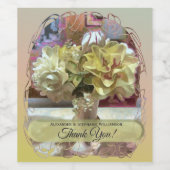 Eerste lentevloer Dank u PCM1 Wijn Etiket (Enkel label)