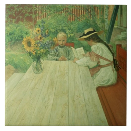 Eerste les, 1903 tegeltje (Voorkant)