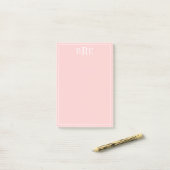 Eerste letters perzik post-it® notes (Op bureau)