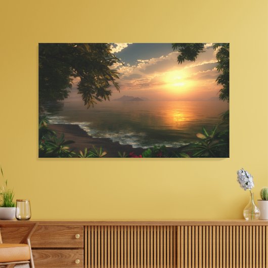 Eerste licht canvas afdruk (Insitu (Woonkamer))