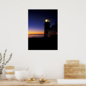 Eerste licht op Quoddy Head-vuurtoren Poster (Keuken)