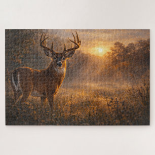 Eerste Licht Witstaartherten Kunst Puzzel