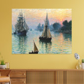 Eerste lichte zeilexpeditie canvas afdruk (Insitu (Woonkamer))