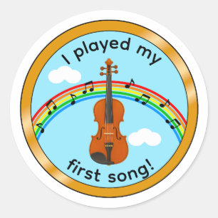 Eerste Lied Viool Medaille Sticker