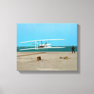 Eerste luchtstuurvleugelvliegtuig canvas afdruk