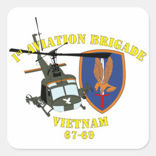 Eerste luchtvaartbrigade - Aangepast Vierkante Sticker