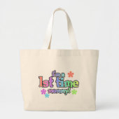 Eerste maal mammie-regenboogT-shirts en schenkinge Grote Tote Bag (Voorkant)