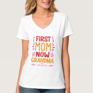Eerste mama nu oma, oma Moederdag Gifts T-shirt