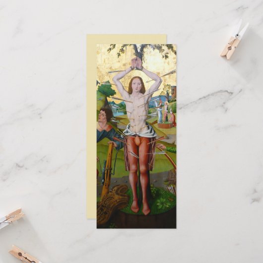 Eerste martelaarschap van St. Sebastian (M 013) Kaart (Voorkant / Achterkant in situ)
