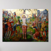 Eerste martelaarschap van St. Sebastian (M 013) Poster (Voorkant)
