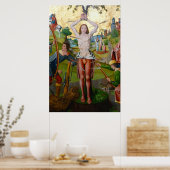 Eerste martelaarschap van St. Sebastian (M 013) Poster (Keuken)