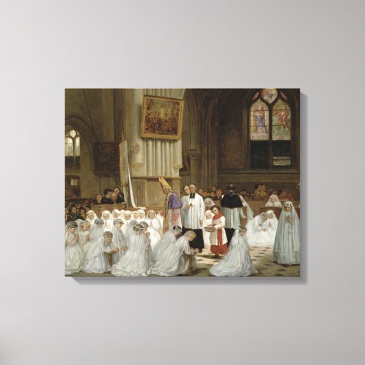 Eerste mededeling, 1867 canvas afdruk (Voorkant)