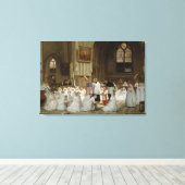 Eerste mededeling, 1867 canvas afdruk (Insitu (Houten vloer))