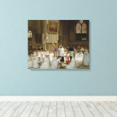 Eerste mededeling, 1867 canvas afdruk (Insitu (Houten vloer))