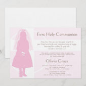 Eerste mededeling - Girl Kaart (Voorkant / Achterkant)