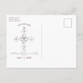 Eerste mededeling sparen het Briefkaart van de Dat (Achterkant)