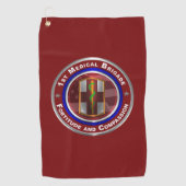 Eerste medisch brigade golfhanddoek (Voorkant)