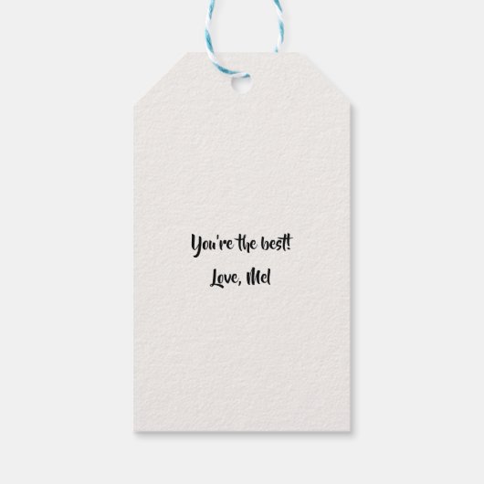 Eerste Moederdag 1e keer mam schattig Cadeaulabel (Achterkant)