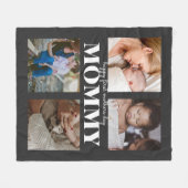 eerste moederdag 4foto collage Fleece Deken (Voorkant (Horizontaal))