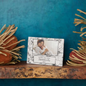 Eerste Moederdag Aangepaste blinde botanische foto Fotoplaat (Zijkant)