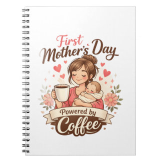 Eerste Moederdag aangewakkerd door koffie – Cadeau Notitieboek