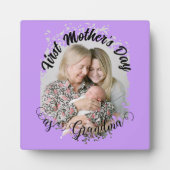 Eerste Moederdag als oma Foto Fotoplaat (Voorkant)