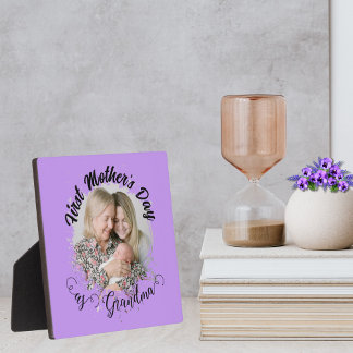 Eerste Moederdag als oma Foto Fotoplaat