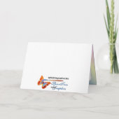 Eerste Moederdag Bluebird Kaart (Achterkant)