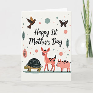 Eerste Moederdag Dieren Parade Kaart