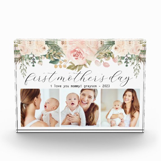 Eerste Moederdag Drie Foto (Voorkant)