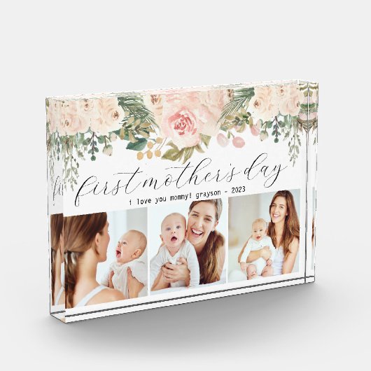 Eerste Moederdag Drie Foto (Links)