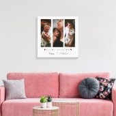 Eerste Moederdag drie fotocollage Canvas Afdruk (Insitu (Woonkamer))