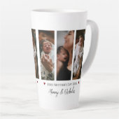 Eerste Moederdag drie fotocollage Latte Mok (Rechterhoek)