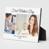 Eerste Moederdag Foto Keepsake Plaque Fotoplaat (Zijkant)