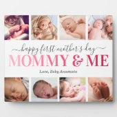 Eerste Moederdag Foto van mama en Plaque Fotoplaat (Voorkant)