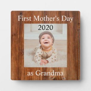 Eerste Moederdag Grandma Custom Photo Fotoplaat