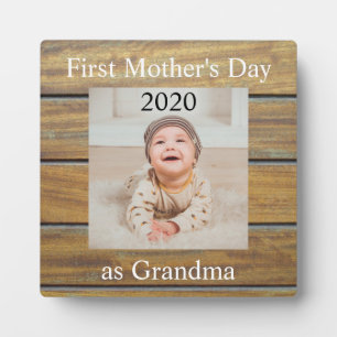 Eerste Moederdag Grandma Custom Photo Fotoplaat