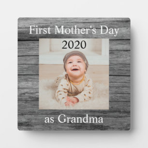 Eerste Moederdag Grandma Custom Photo Fotoplaat