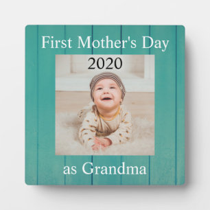 Eerste Moederdag Grandma Custom Photo Fotoplaat