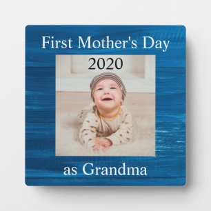 Eerste Moederdag Grandma Custom Photo Fotoplaat