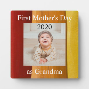 Eerste Moederdag Grandma Custom Photo Fotoplaat