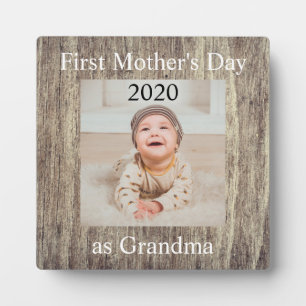 Eerste Moederdag Grandma Custom Photo Fotoplaat